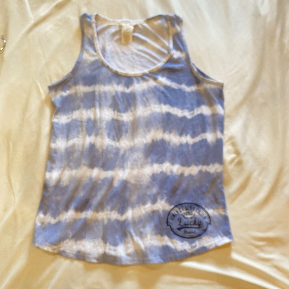 Lucky Brand TieDye Authentic Lucky Brand Size Med Tank Top University Club 1990